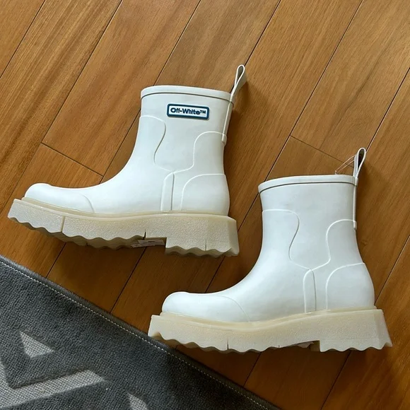 Off-White Men's Virgil Abloh Ankle Rain Boots